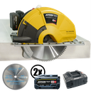 Super Hand Dry Cutter 8320E 36V with Ø 320/84T saw blade, 2 batteries and charger