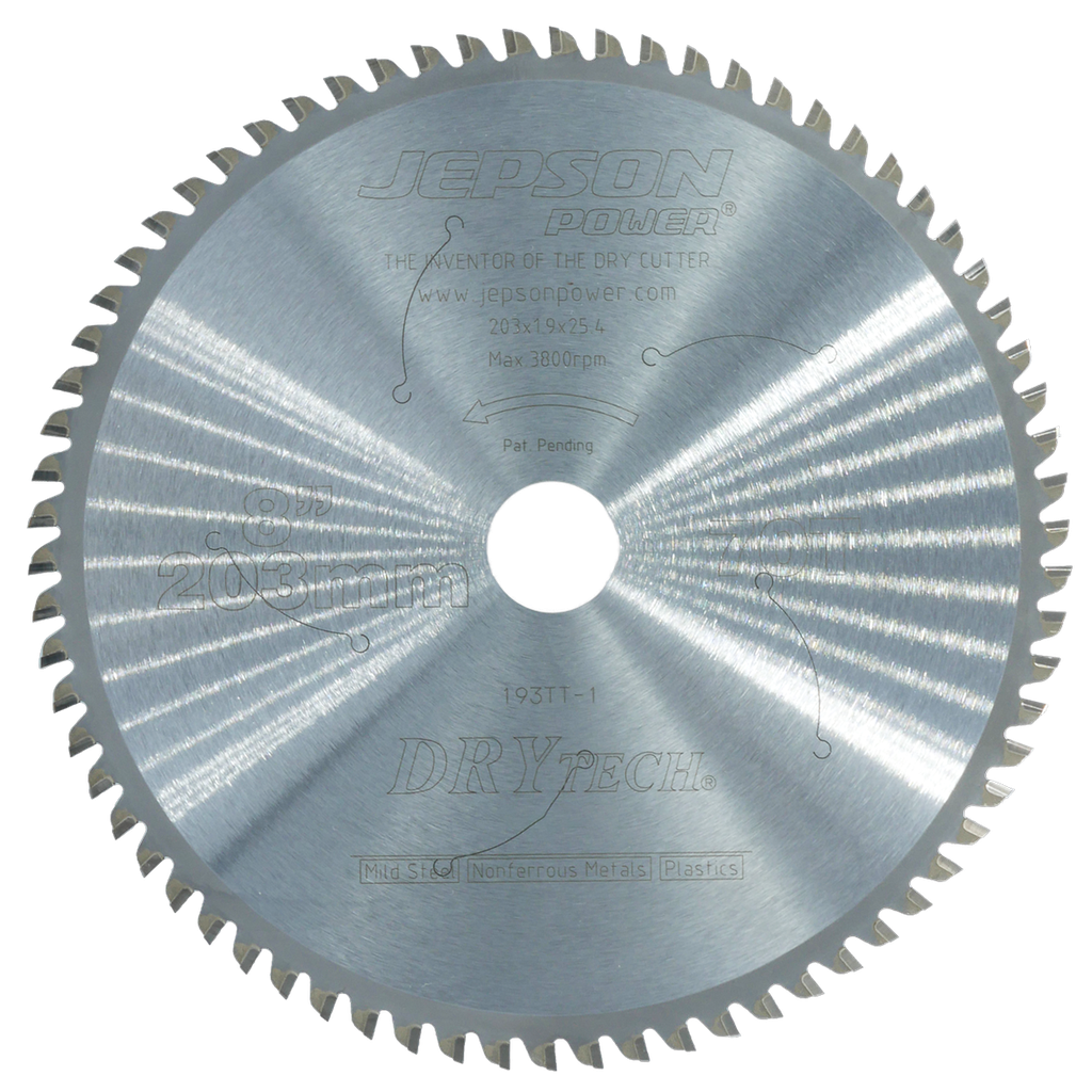 [72120070] 8'' Drytech® carbide tipped saw blade ø 203 mm / 70T for steel (thin walled)