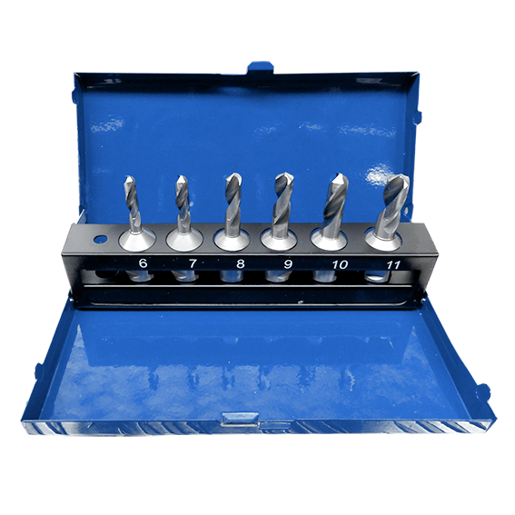 [490400SET] HSS-Spiralbohrersatz  6 - 11 mm / Weldon 19
