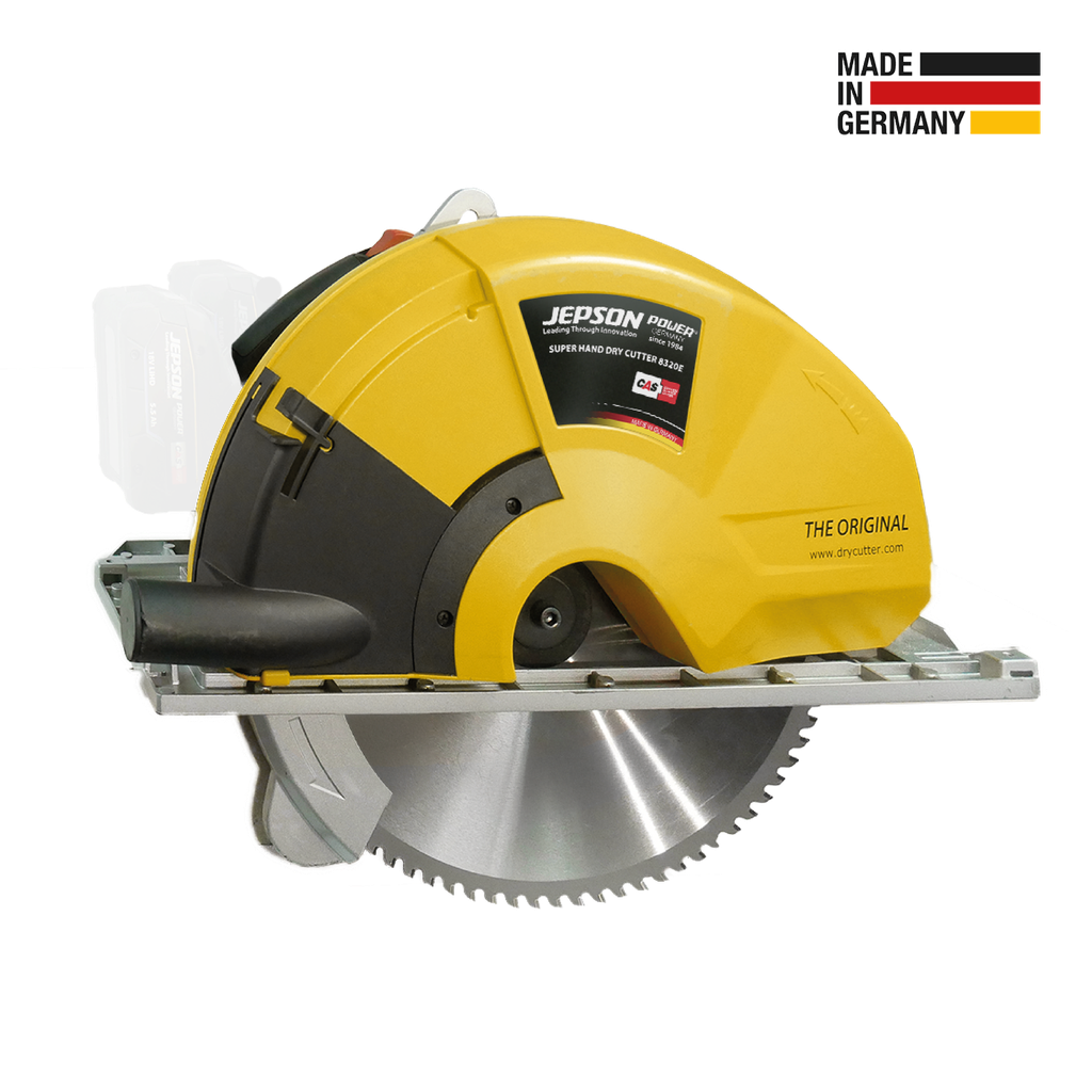 Super Hand Dry Cutter 8320E mit Ø 320 / 84Z HM-Sägeblatt „LBS impact-resistant“ - OHNE AKKU UND LADEGERÄT