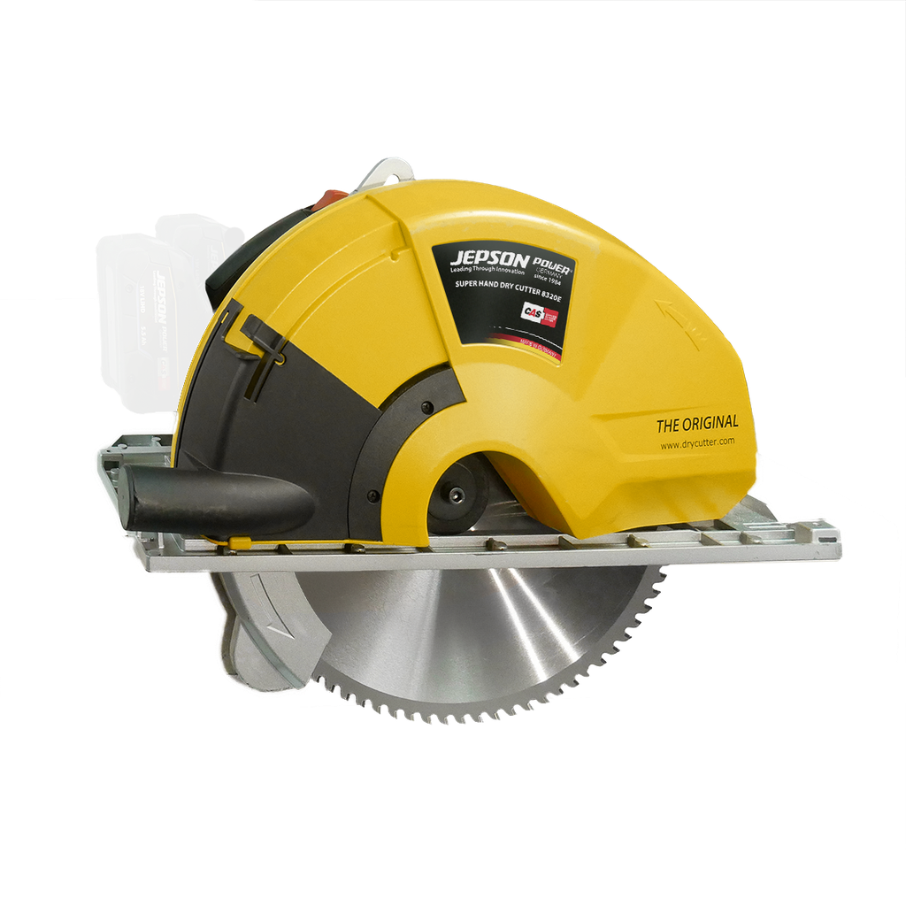 Super Hand Dry Cutter 8320E mit Ø 320 / 84Z HM-Sägeblatt „LBS impact-resistant“ - OHNE AKKU UND LADEGERÄT