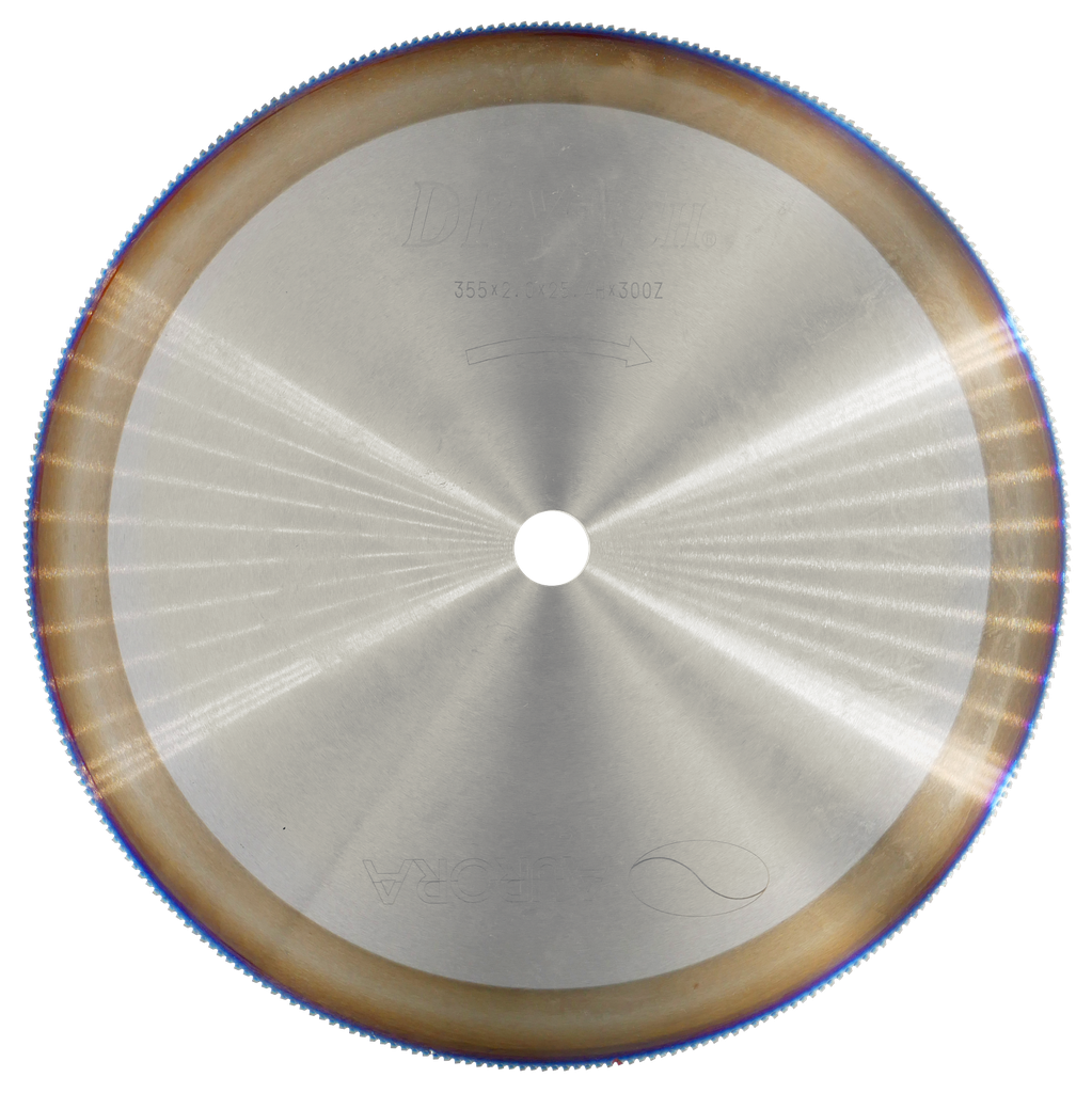 DRYTECH® HM SÄGEBLATT 355 x 2.0 x 25.4H x 300Z für carbonfaserverstärkte Kunststoffe mit einer Wandstärke < 10 mm