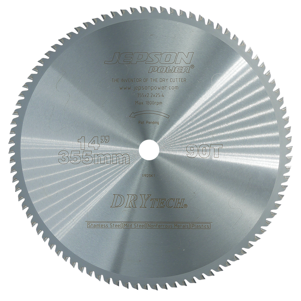 [600570] Drytech® HM-zaagblad  Ø 355 mm / 90T voor staal & inox