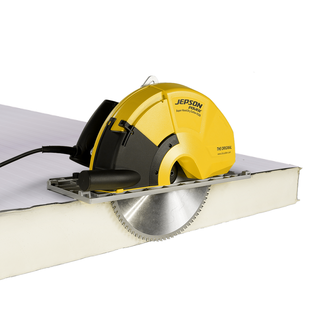 [608270SET] Super Hand Dry Cutter 8320 sandwichpaneel- en metaalzaag met Ø 320/84T zaagblad en geleiderailset