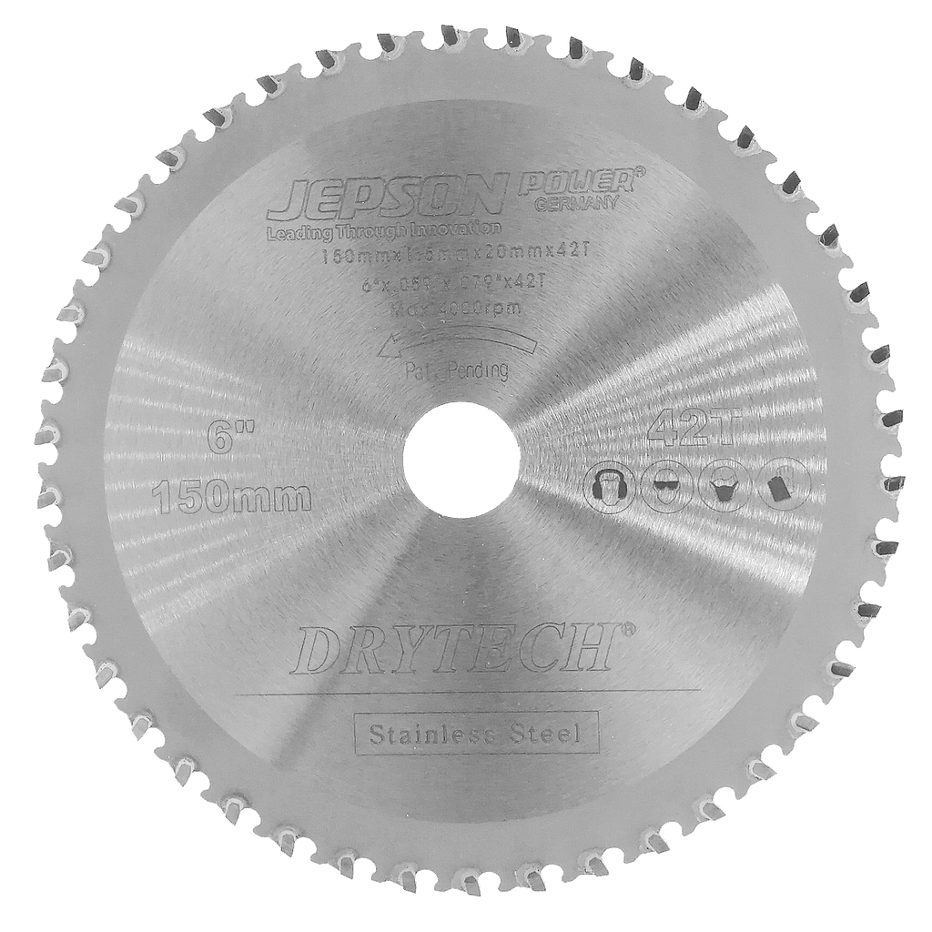 [72115042I] Hoja de sierra con punta de carburo Drytech® de 6'' para herramientas inalámbricas ø 150 mm / 42T para acero inoxidable