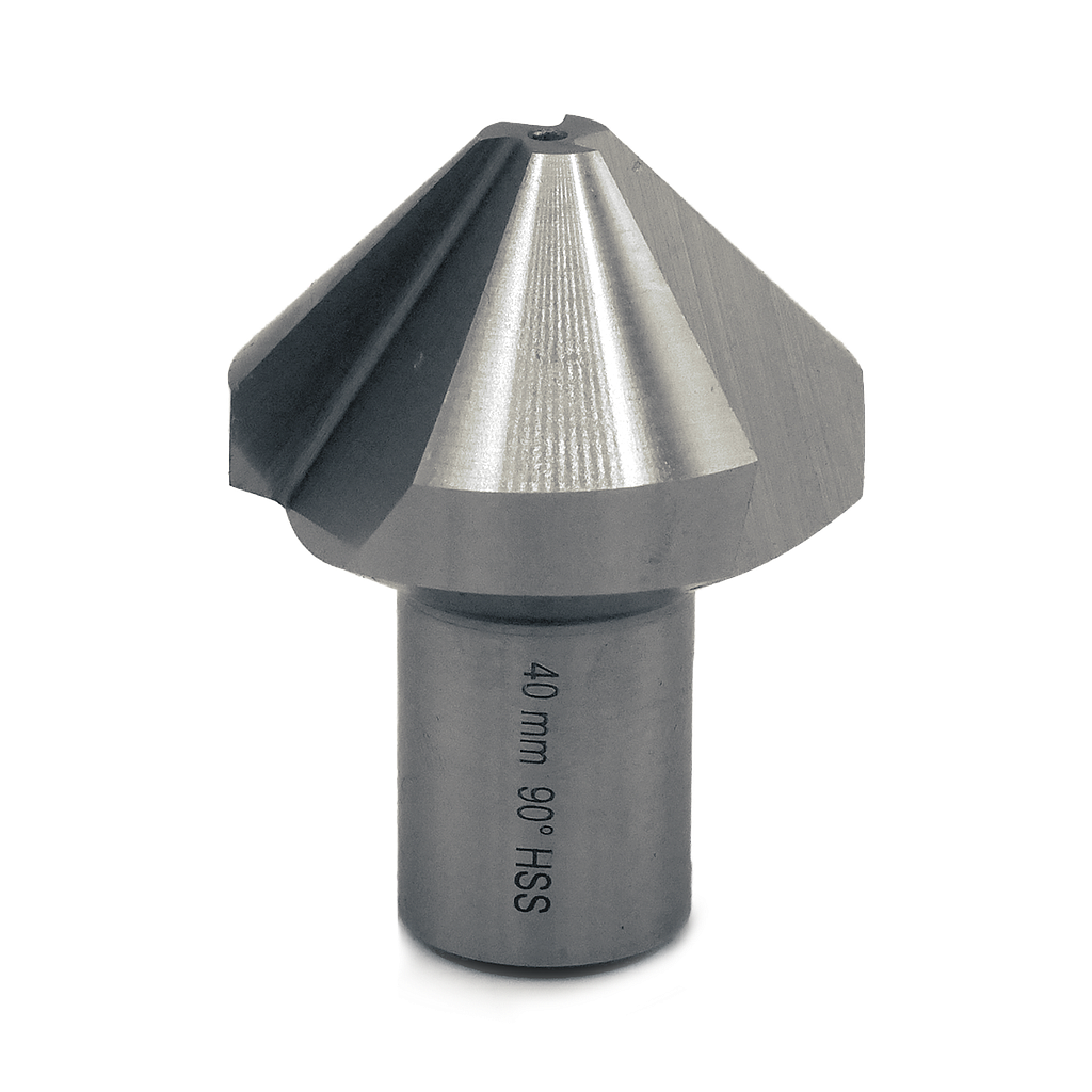 Fraise conique HSS 40 mm avec attachement Weldon 19