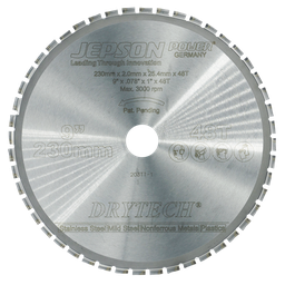 [72123060] 9'' Drytech® carbide tipped saw blade ø 230 mm / 60T for aluminum